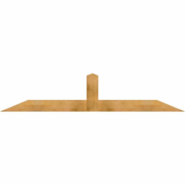 Ekena Millwork Portland Rough Sawn Timber Gable Bracket, Western Red Cedar, 96"W x 20"H x 2"D x 6"F, 5/12 Pitch GBW096X20X0206POR00RWR - main